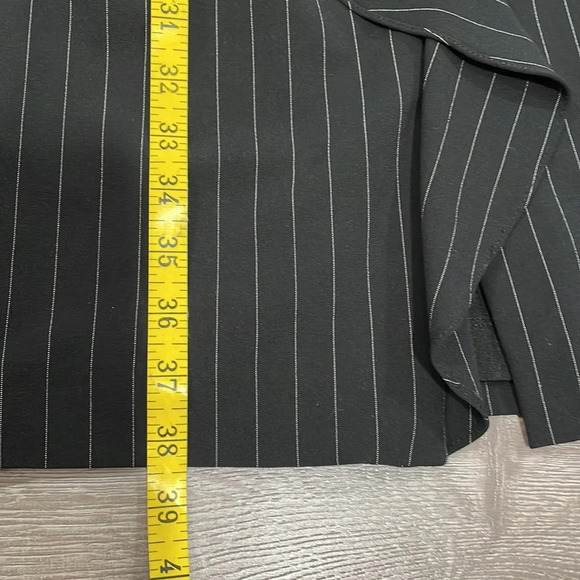 American Living Sleeveless Striped Side Ruffle Sheath Dress 12 - Picture 14 of 16